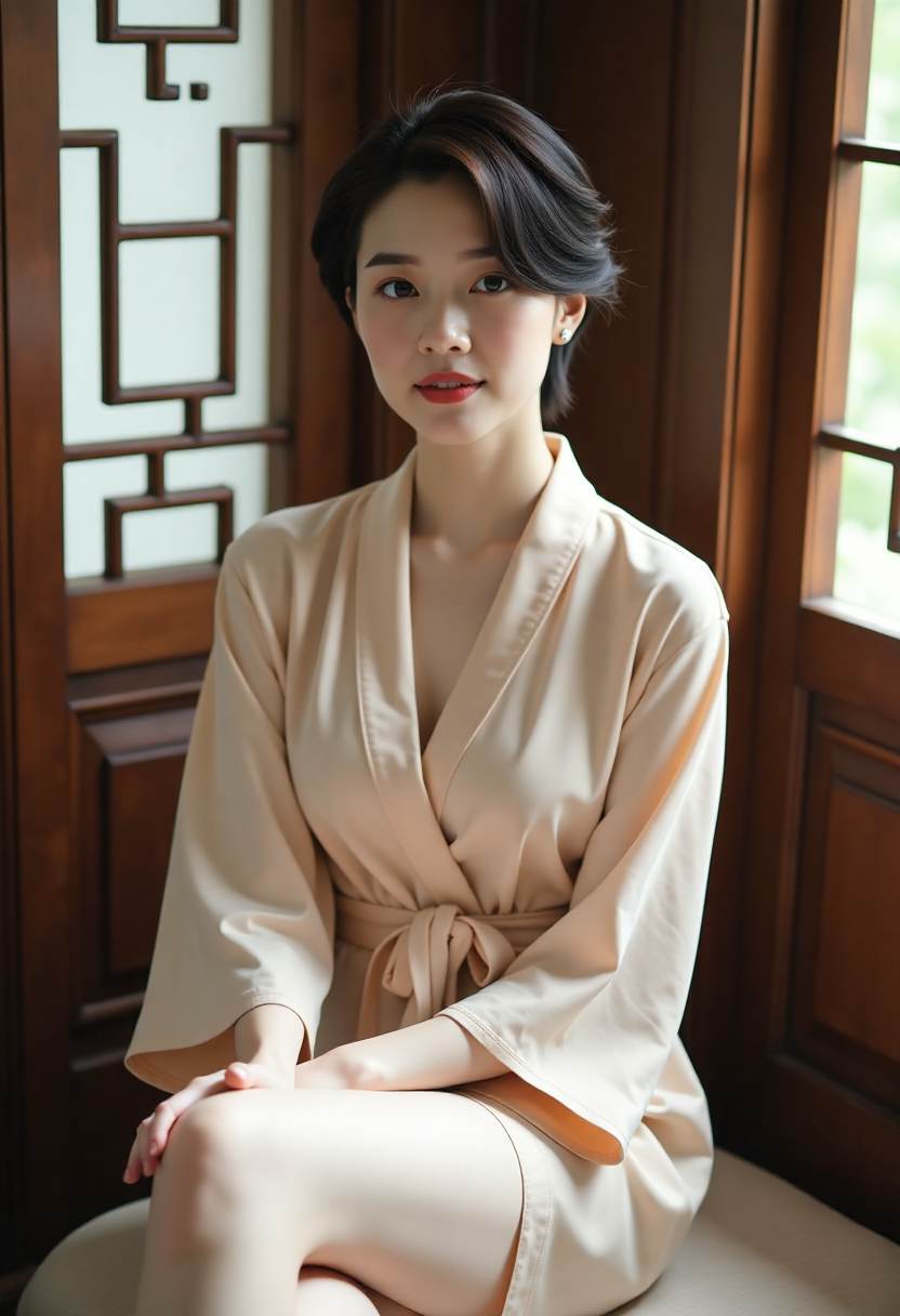 雾中灯塔海报